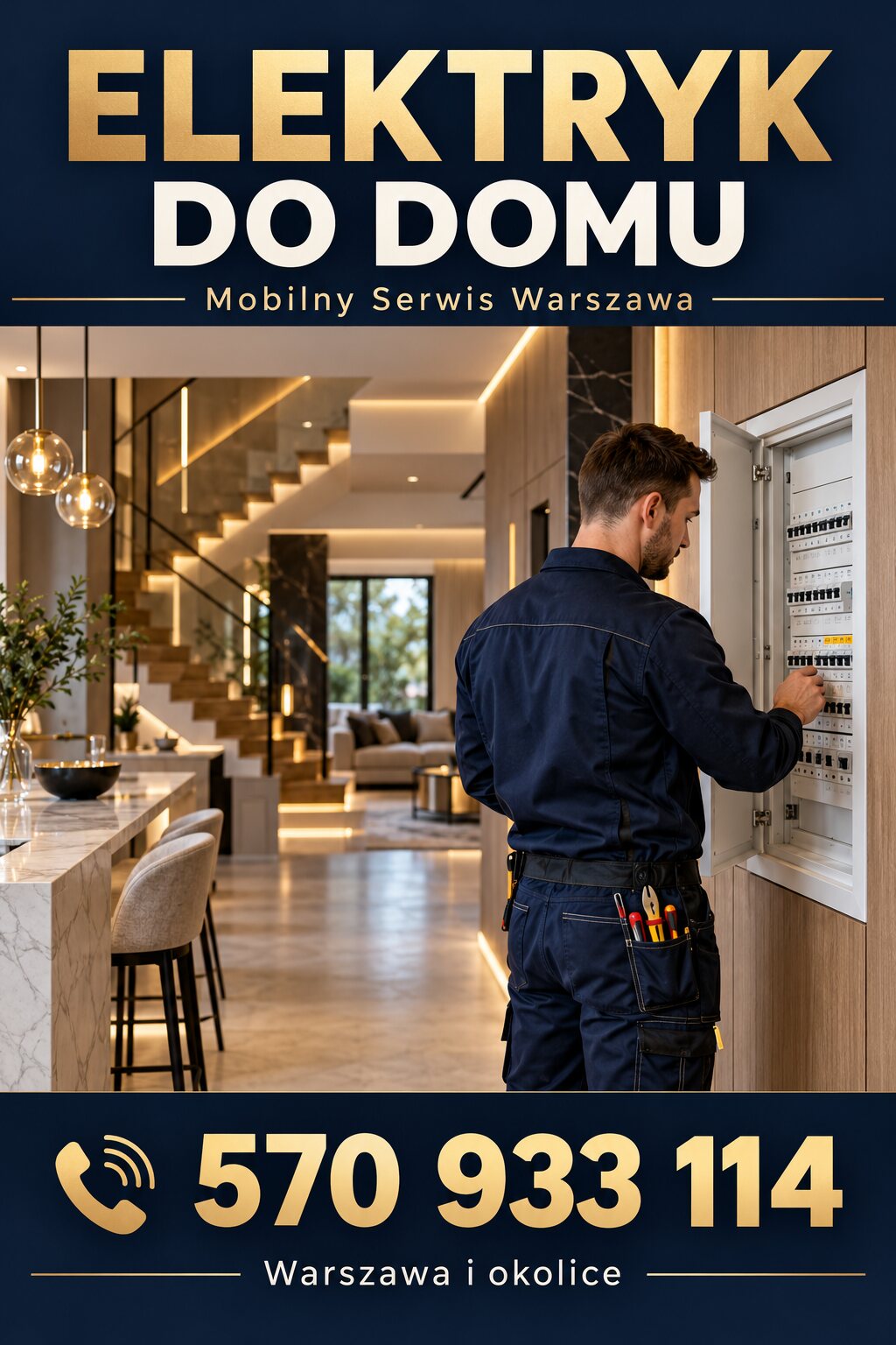 Plakat Elektryk do domu, 570 933 114